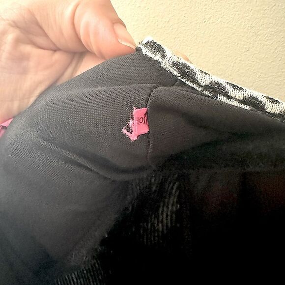 Vintage BETSEY JOHNSON Black/White Long Sleeve Geometric Stretch Midi Dress Sz 6 - Picture 5 of 5